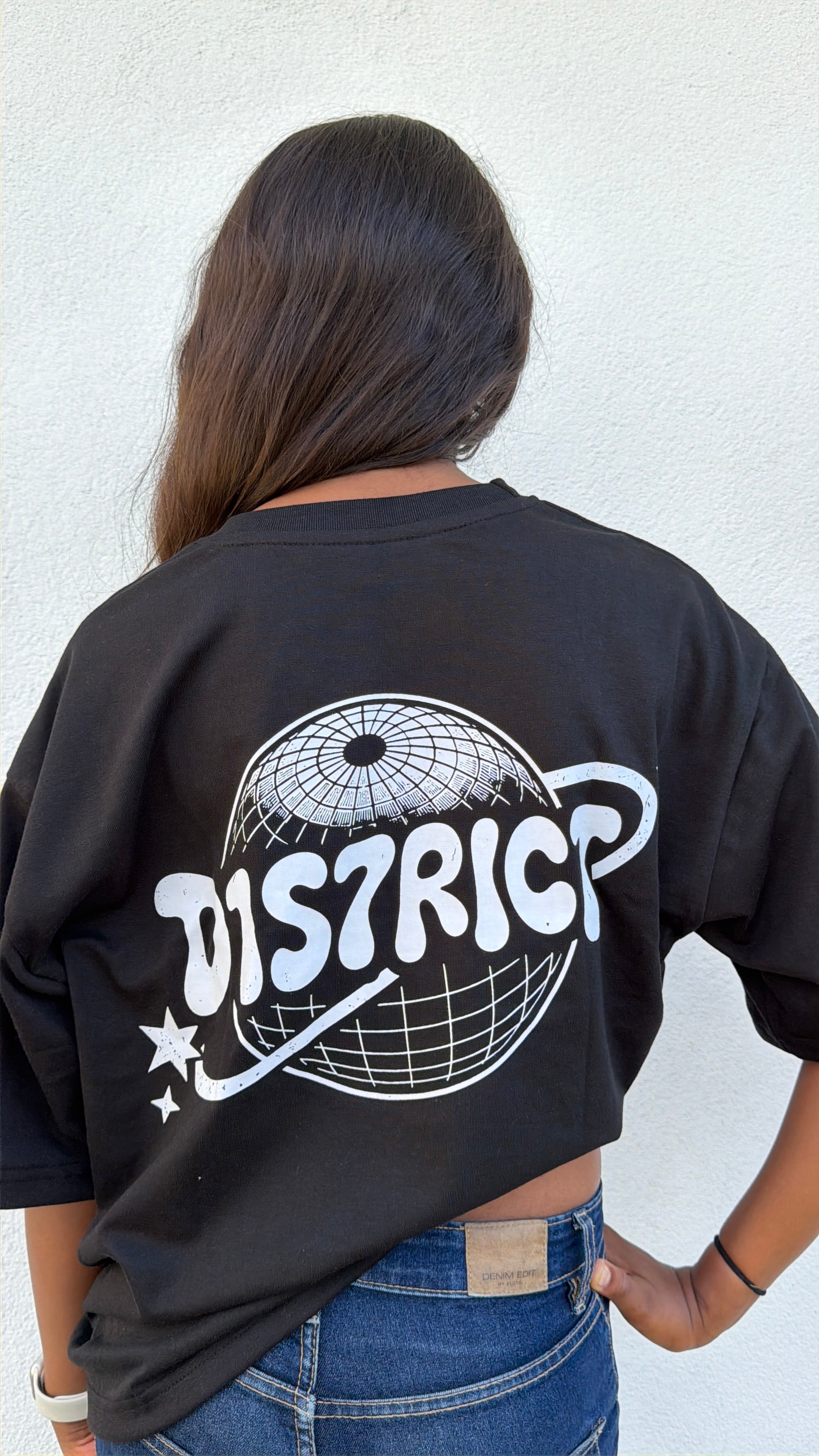 D1S7TRICT T-SHIRT SCHWARZ