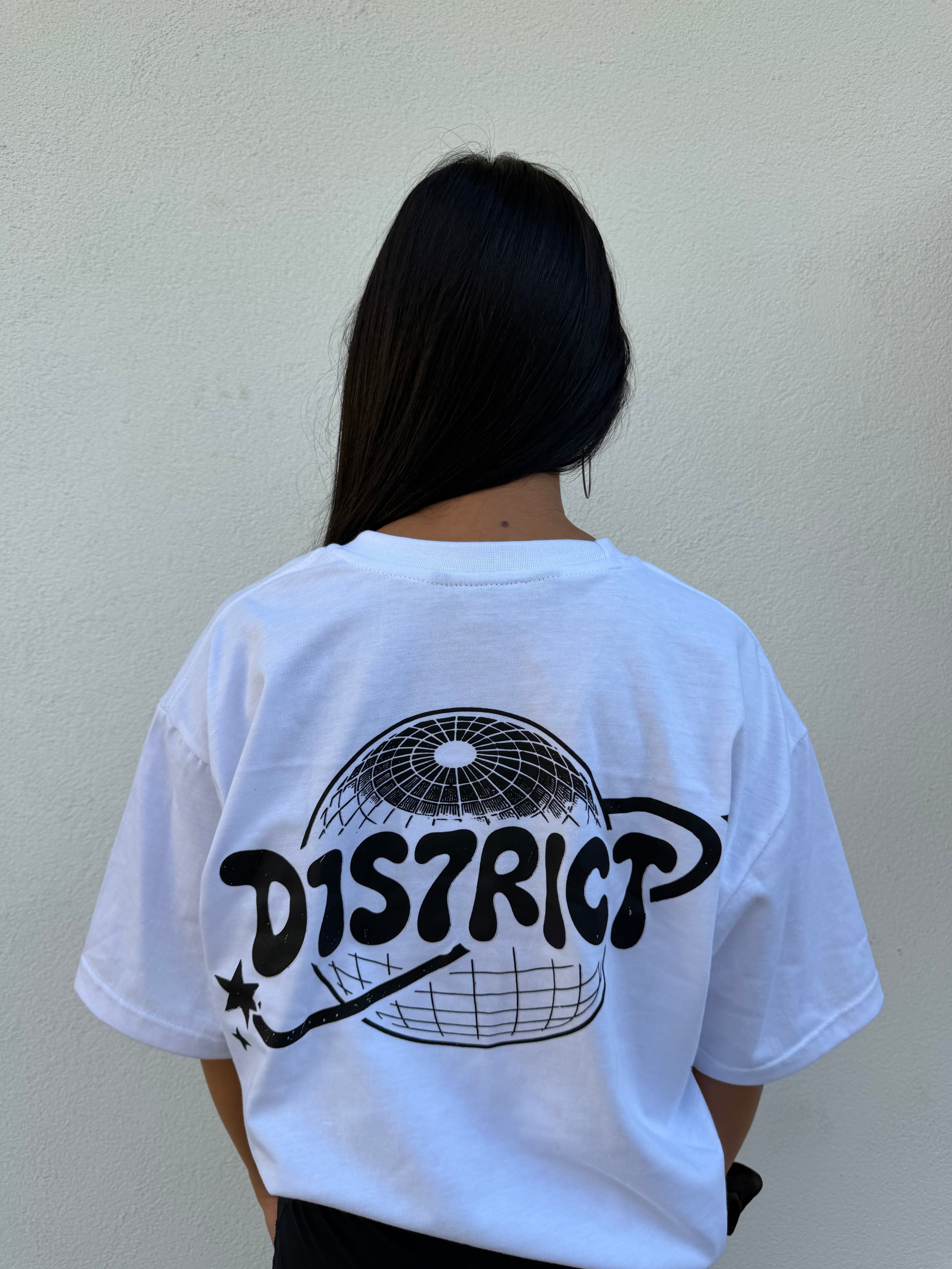 D1S7TRICT T-SHIRT WEISS