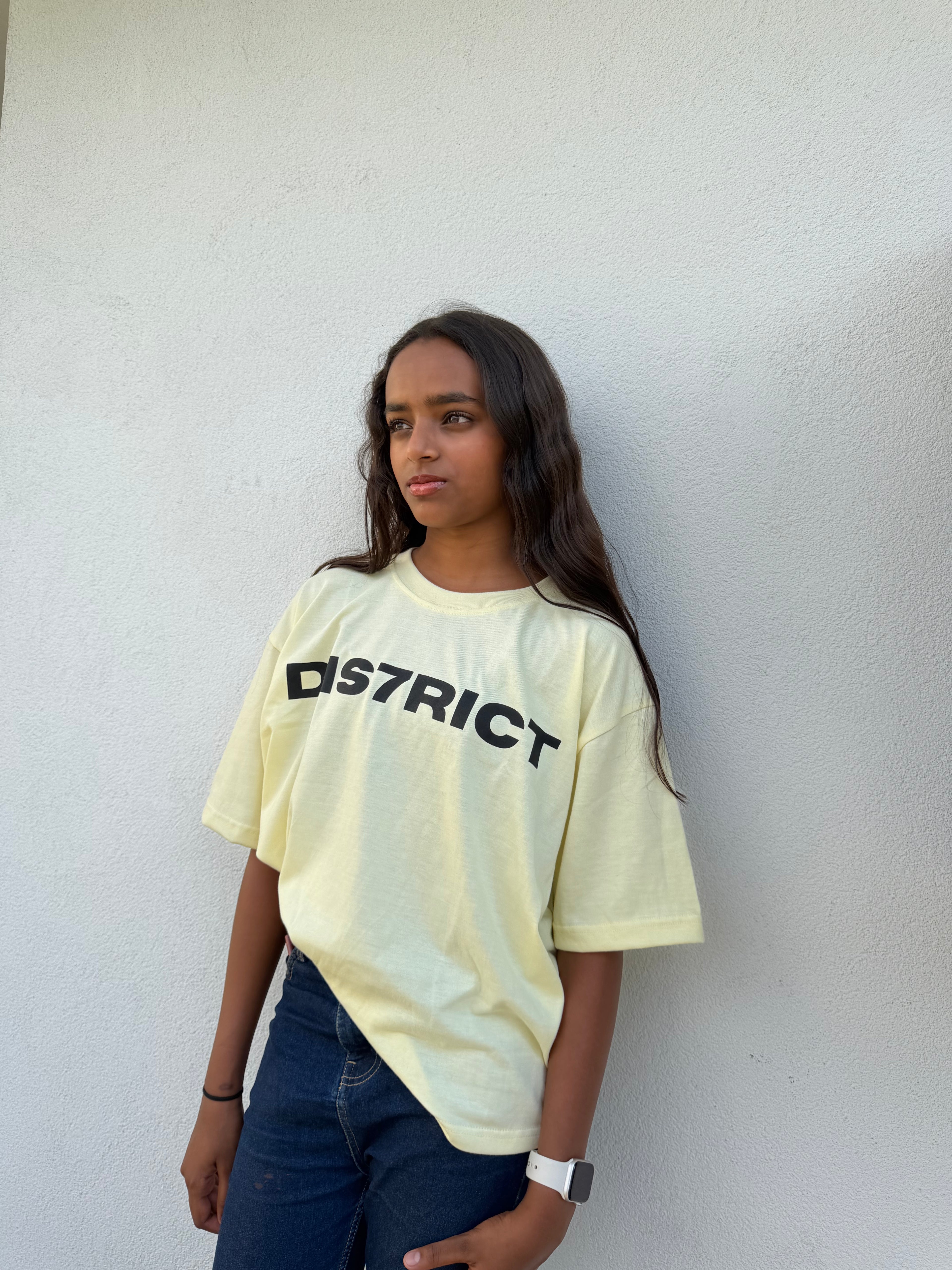 D1S7RICT T-SHIRT BEIGE