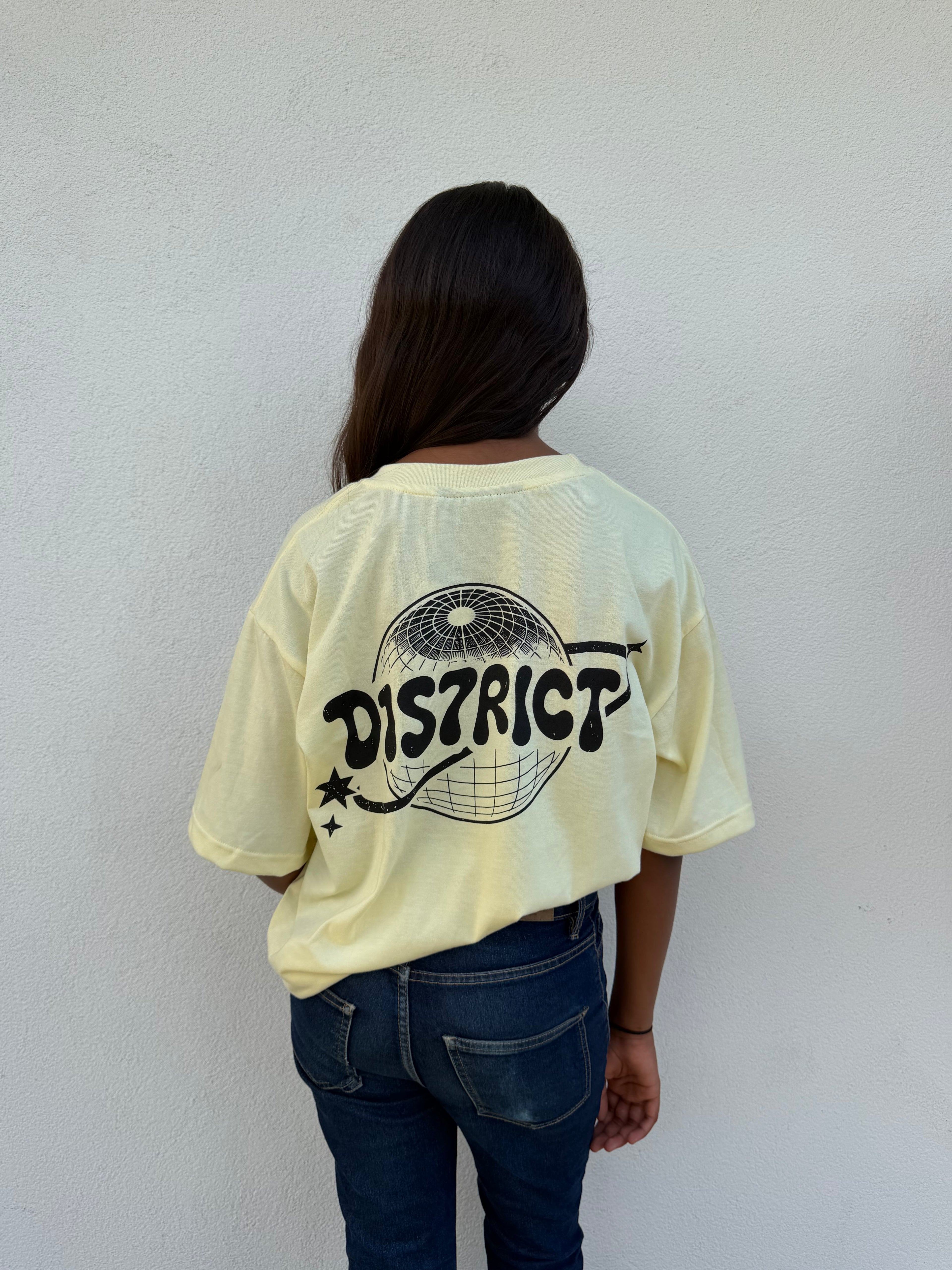 D1S7RICT T-SHIRT BEIGE
