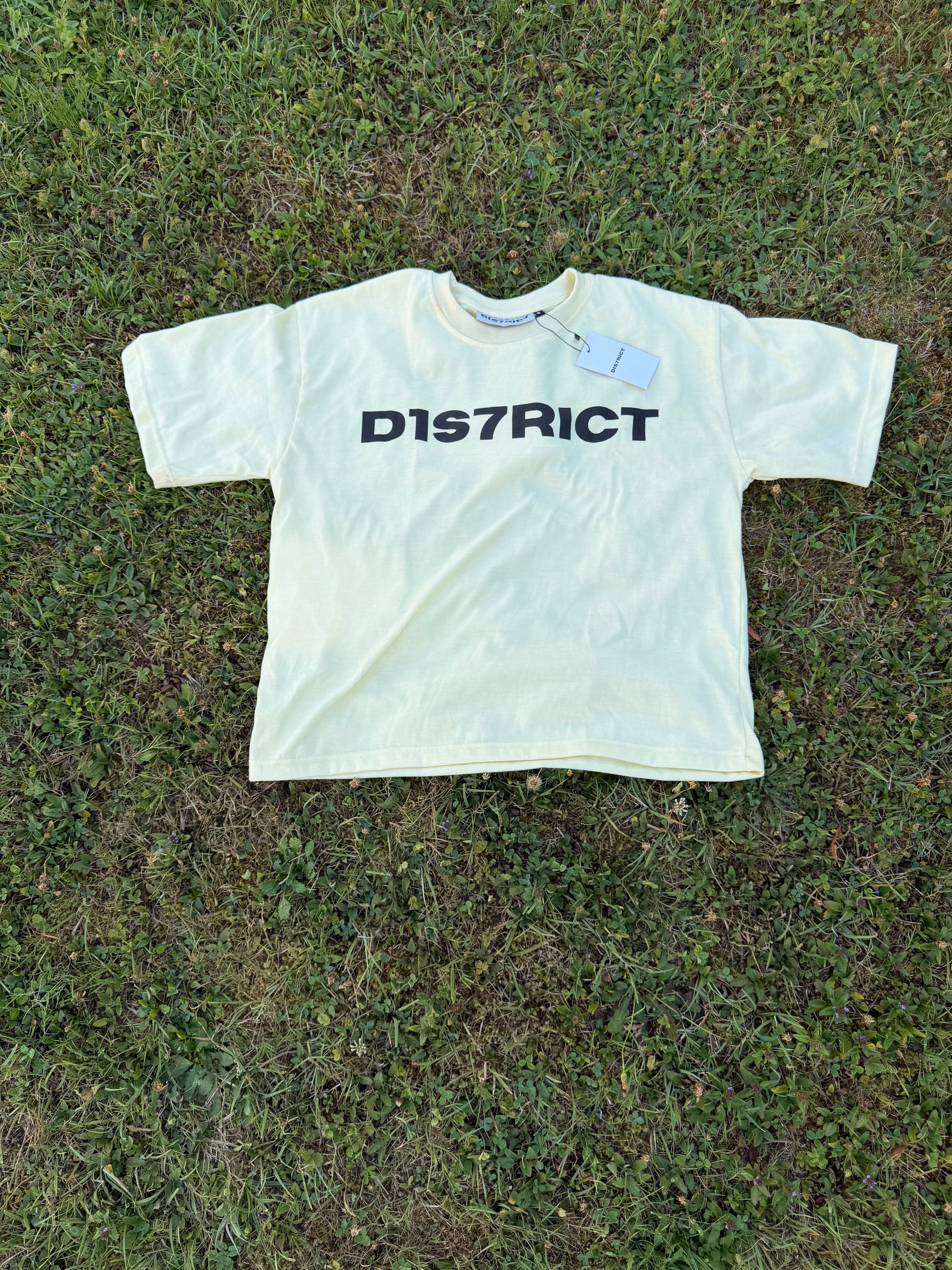 D1S7RICT T-SHIRT BEIGE