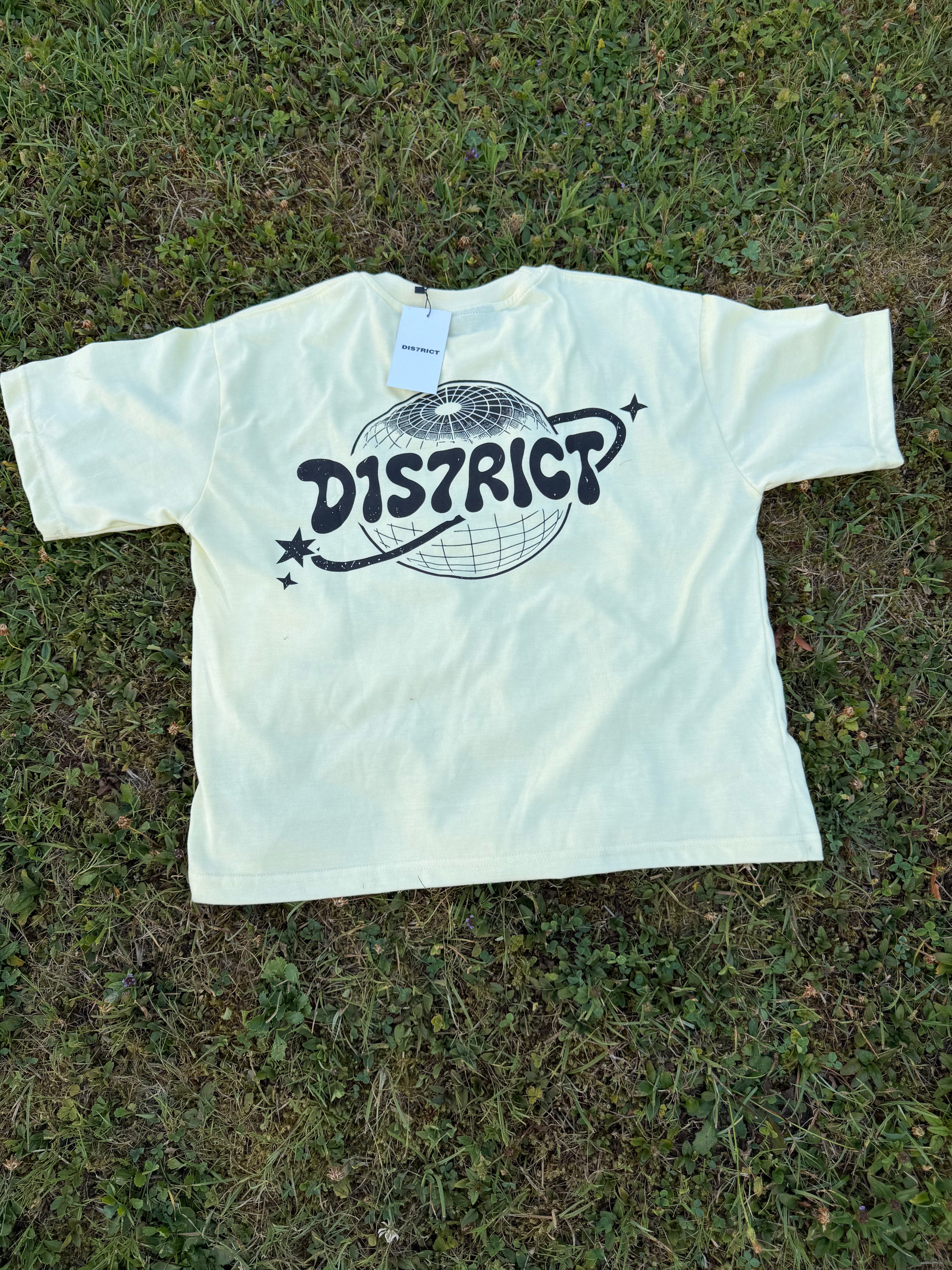 D1S7RICT T-SHIRT BEIGE