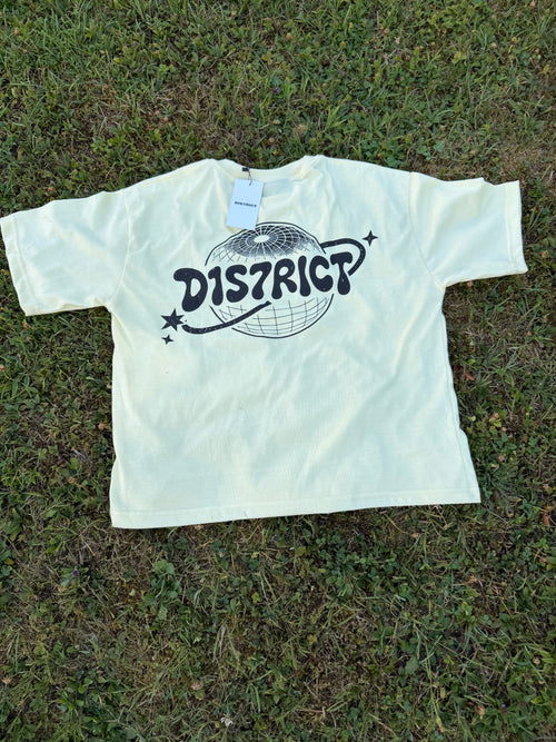 D1S7RICT T-SHIRT BEIGE