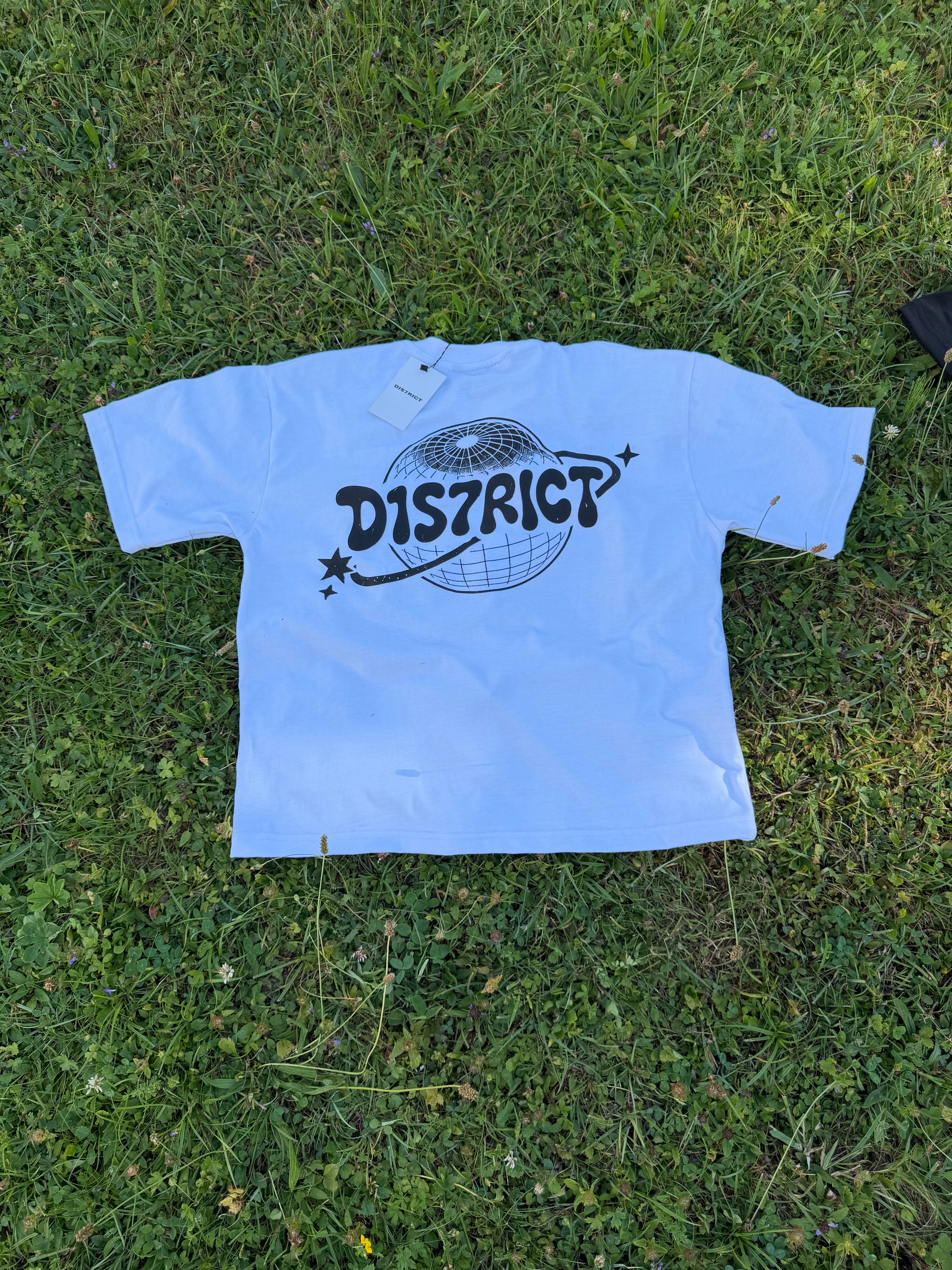 D1S7TRICT T-SHIRT WEISS